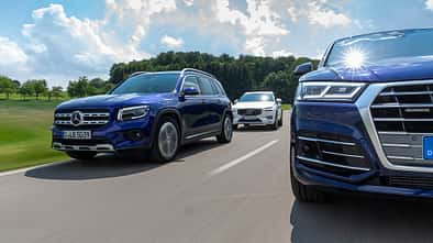 Audi Q5 45 TFSI Quattro Sport, Mercedes GLB 250 4matic Progressive, Volvo XC60 Bs AWD Inscription, Exterieur