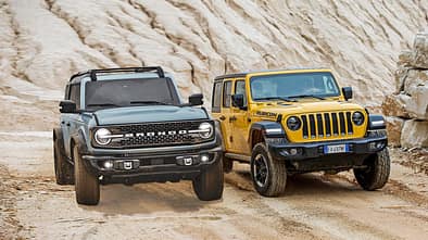 Ford Bronco Viertürer gegen Jeep Wrangler Unlimited