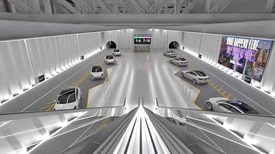 Boring Company Haltestelle Bahnhof