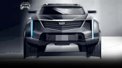 Cadillac Elektro SUV Hummer Basis Skizze