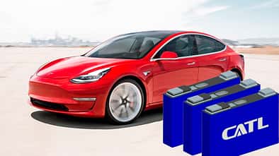 Tesla Model 3 China CATL LiFePO4
