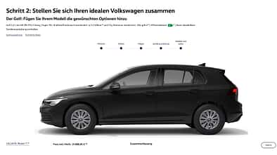 VW Golf Konfigurator, ams2620