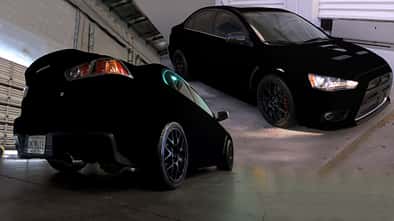 Mitsubishi Lancer Musou Black Schwarz Lack
