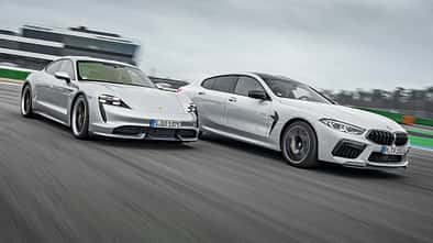 BMW M8 Gran Coupe, Porsche Taycan Turbo, Exterieur