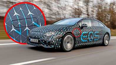 Mercedes EQS Wischwasser-Klappe