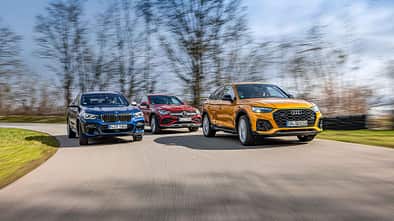 Audi SQ5 Sportback, BMW X4 M40d, Mercedes GLC 400 d Coupé