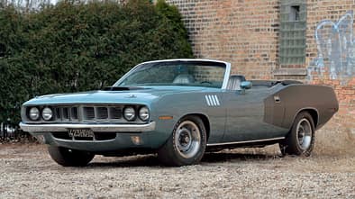 1971er Plymouth Hemi Cuda Convertible mit Handschaltung