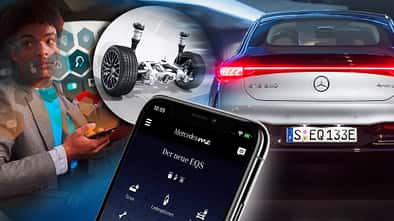 Mercedes EQS me App Hinterachslenkung Abo Extra