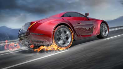 Reifen Burn out