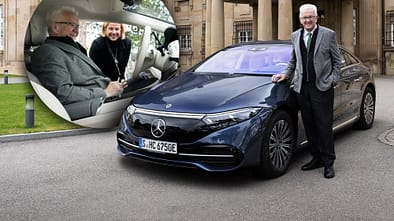 Mercedes EQS 580 4Matic Winfried Kretschmann Ministerpräsident Baden-Württemberg Britta Seeger