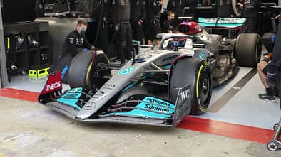 George Russell - Mercedes - Formel 1 - Test - Barcelona - 25. Februar 2022