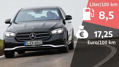 03/2022, Kosten und Realverbrauch Mercedes E 200