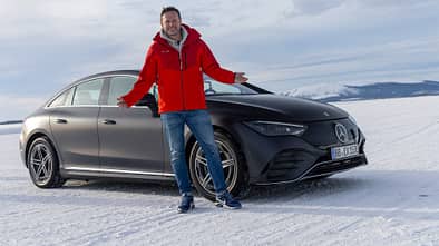 SPERRFRIST 12.3.22 00:01 Uhr Mercedes EQE Erprobung Winter Schweden Schnee