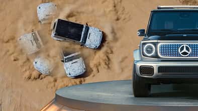 Mercedes Elektro G-Klasse EQG Tank Turn