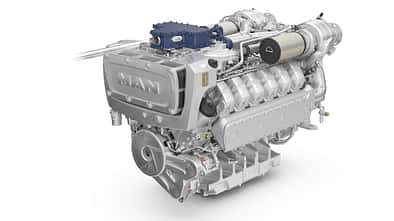 MAN Engines Dual Fuel-Motor V12 Wasserstoff