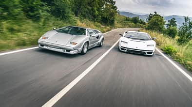 Impressionen Lamborghini Countach alt neu