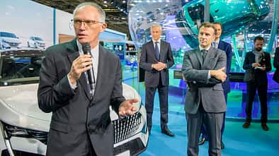 Carlos Tavares und Emmanuel Macron