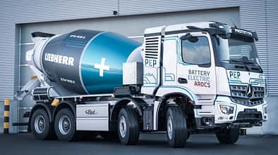 Elektro Betonmischer Mercedes Arocs Paul Liebherr