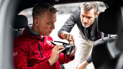 Audi Holoride, VR-Brille im Auto