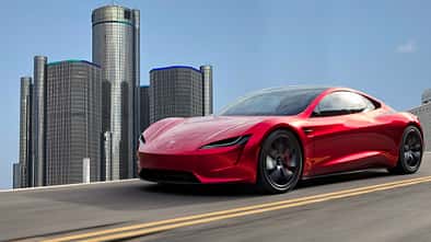 GM-Hauptquartier, Tesla Roadster