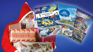 Wimmelbuch BMW Porsche Mercedes Weihnachtsmann
