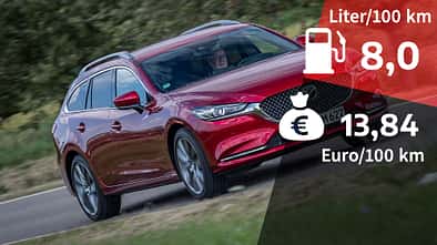 08/2020, Kosten und Realverbrauch Mazda 6 Kombi Skyactiv-G 165