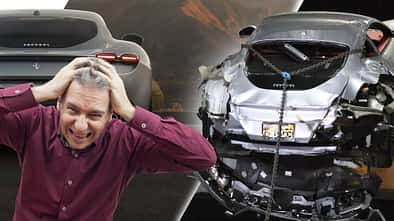Ferrari Roma Crash Händler Palm Beach Aufzug