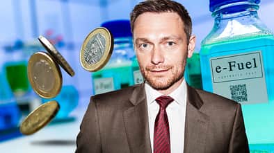Christian Lindner Bundesfinanzminister FDP E-Fuel Steuer Reform Collage