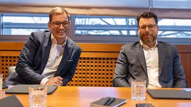 Audi-Vorstände Markus Duesmann und Oliver Hoffmann