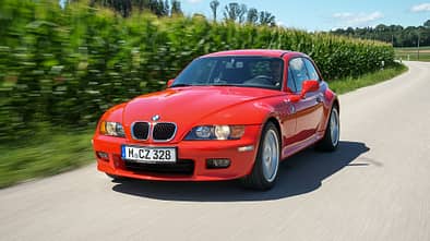 BMW Z3 Coupé 2.8i (E36/8) Fahraufnahme von vorn