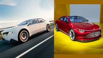 BMW Vision Neue Klasse plus Mercedes Concept CLA 