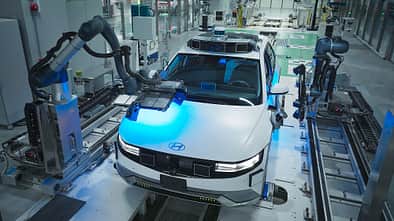 Hyundai Ioniq 5 als selbstfahrendes Robotaxi