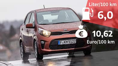 07/2021, Kosten und Realverbrauch Kia Picanto 1.2 Edition 7