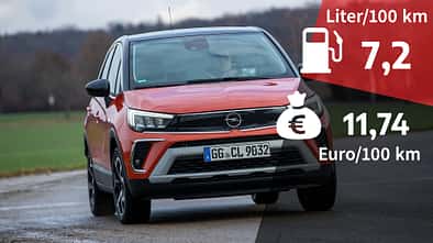07/2021, Kosten und Realverbrauch Opel Crossland 1.2 DI Turbo Business Elegance