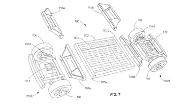 Konzeptionelle Zeichnungen des Ford Patents für eine einheitliche Fahrzeug-Plattform.