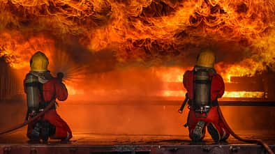 Feuerwehr Brand Feuer löschen
