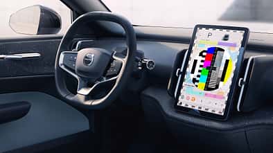 Volvo EX30 Cockpit Rückruf Bildschirm