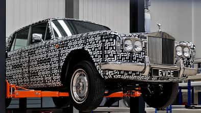 Prototype Rolls Royce Silver Shadow in Garage.