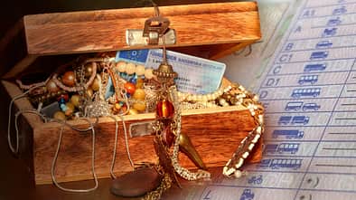 Führerschein Kosten Preis teuer Gold Schatulle Collage