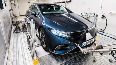 01/2025 ADAC Reichweitentest Elektroauto Mercedes EQS