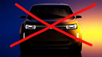 VW ID. Every 1 Skizze Concept Car Konzeptstudie durchgestrichen