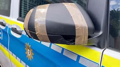 Berliner Polizei-Autos