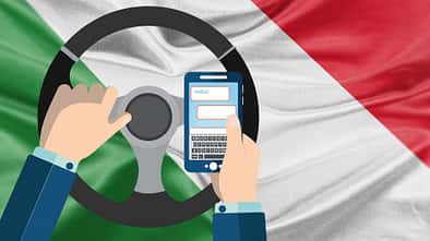 Italien Handy am Steuer