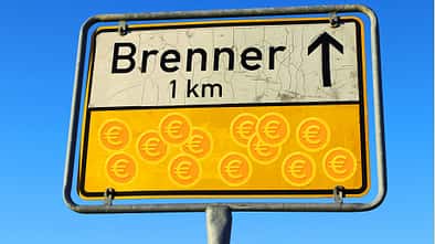 Brenner-Schild Euro