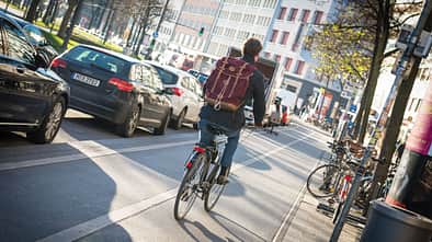 Pendler Stau Fahrrad