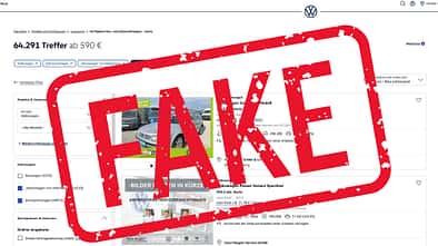 VW Gebrauchtwagen-Webseite