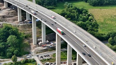 A45 Brücke verschoben