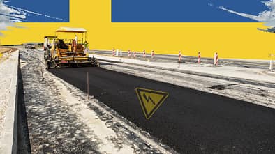 Elektrifizierte Autobahn in Schweden