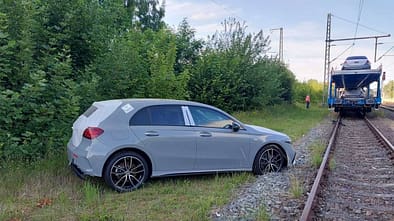Autozug Fahrzeug Unfall