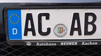 Kennzeichen Nummernschild ACAB